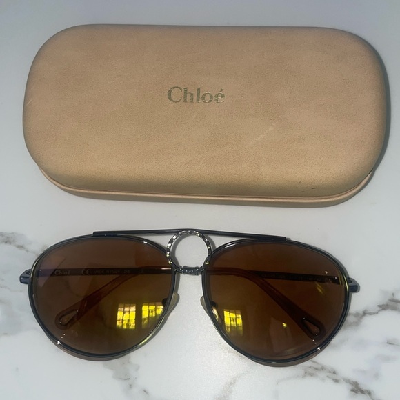 Chloe Romie Semi Rimless Aviator - Picture 2 of 8
